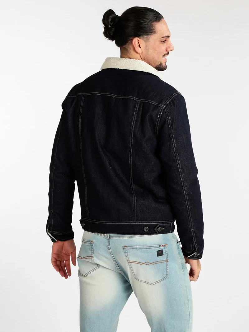 Giacca di jeans da uomo imbottita - jeans