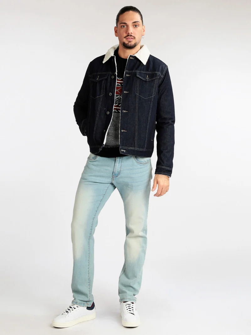 Giacca di jeans da uomo imbottita - jeans