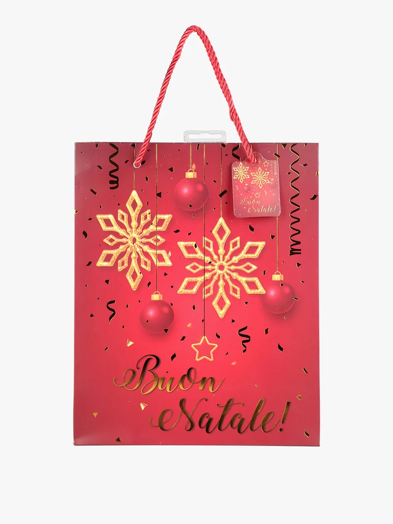 Sacchetto regalo natalizio - rosso
