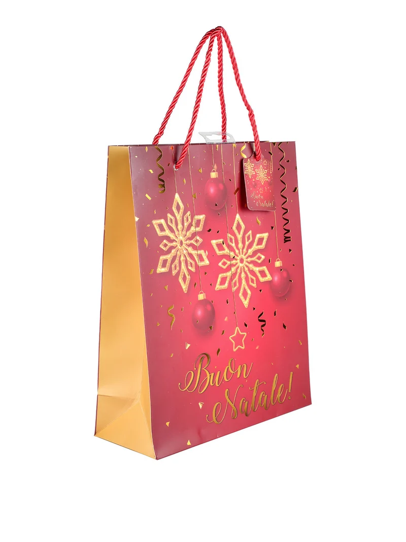 Sacchetto regalo natalizio - rosso