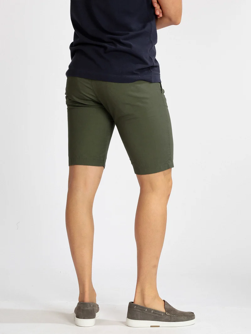 Bermuda da uomo in cotone - militare