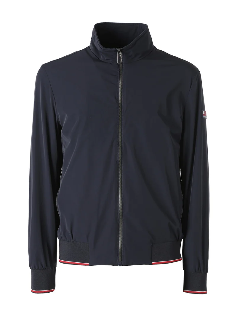 Giacca leggera da uomo con zip - blu scuro