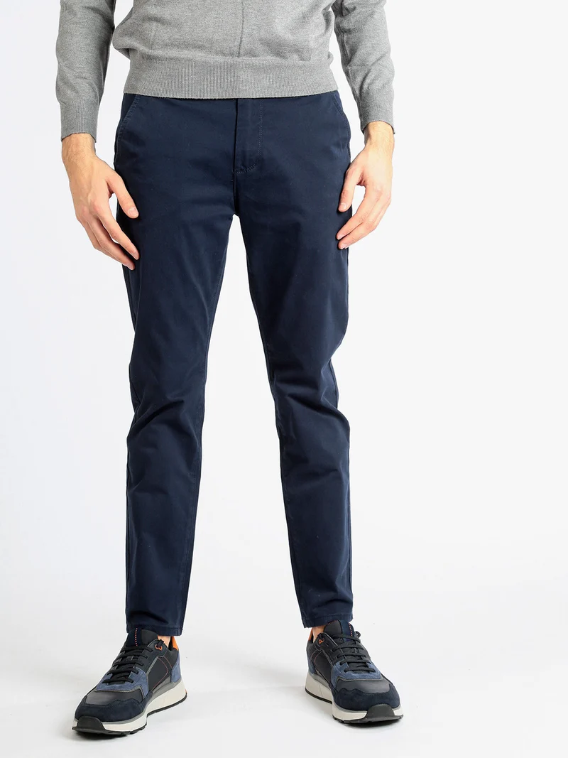 Pantaloni casual da uomo - blu scuro