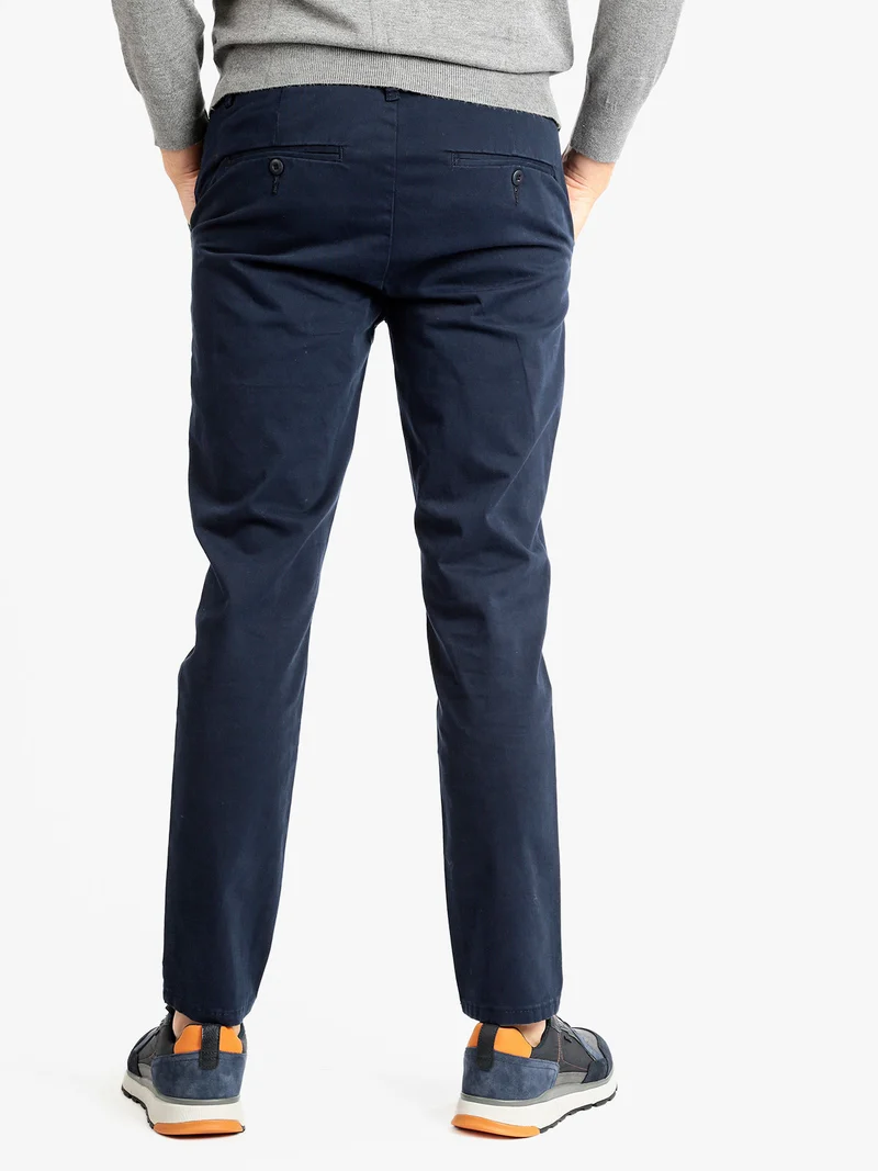 Pantaloni casual da uomo - blu scuro