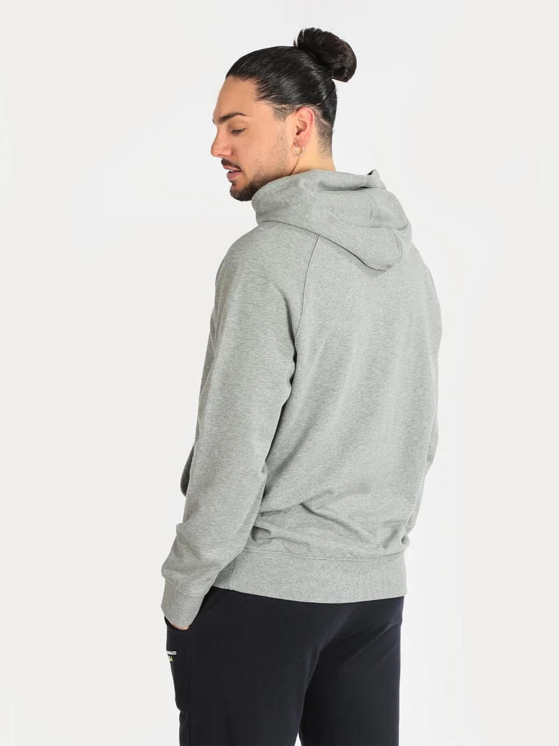 TB0A2FE4 Felpa uomo in cotone con cappuccio - grigio