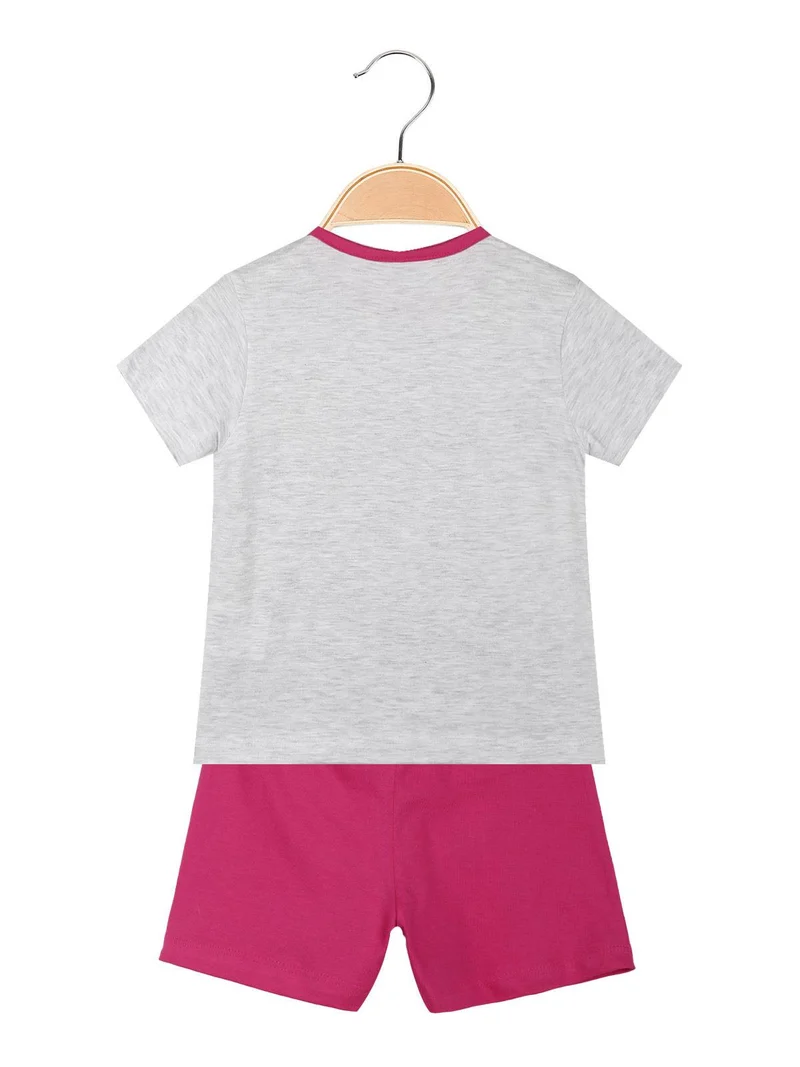 Pigiama corto Minnie da neonata - fucsia