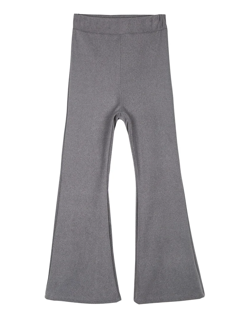 Pantaloni da bambina a zampa - grigio