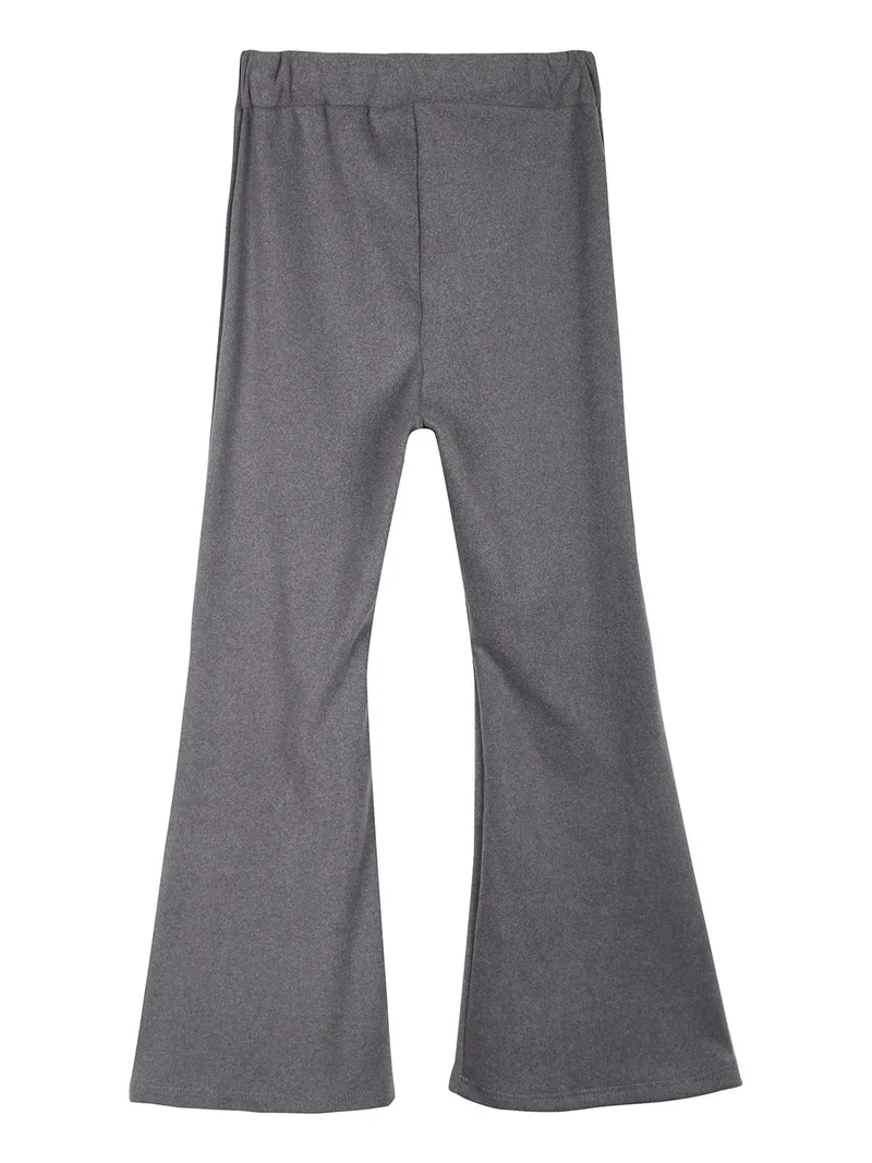 Pantaloni da bambina a zampa - grigio