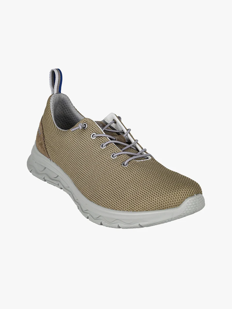 Sneakers da uomo in maglia con lacci elastici - militare