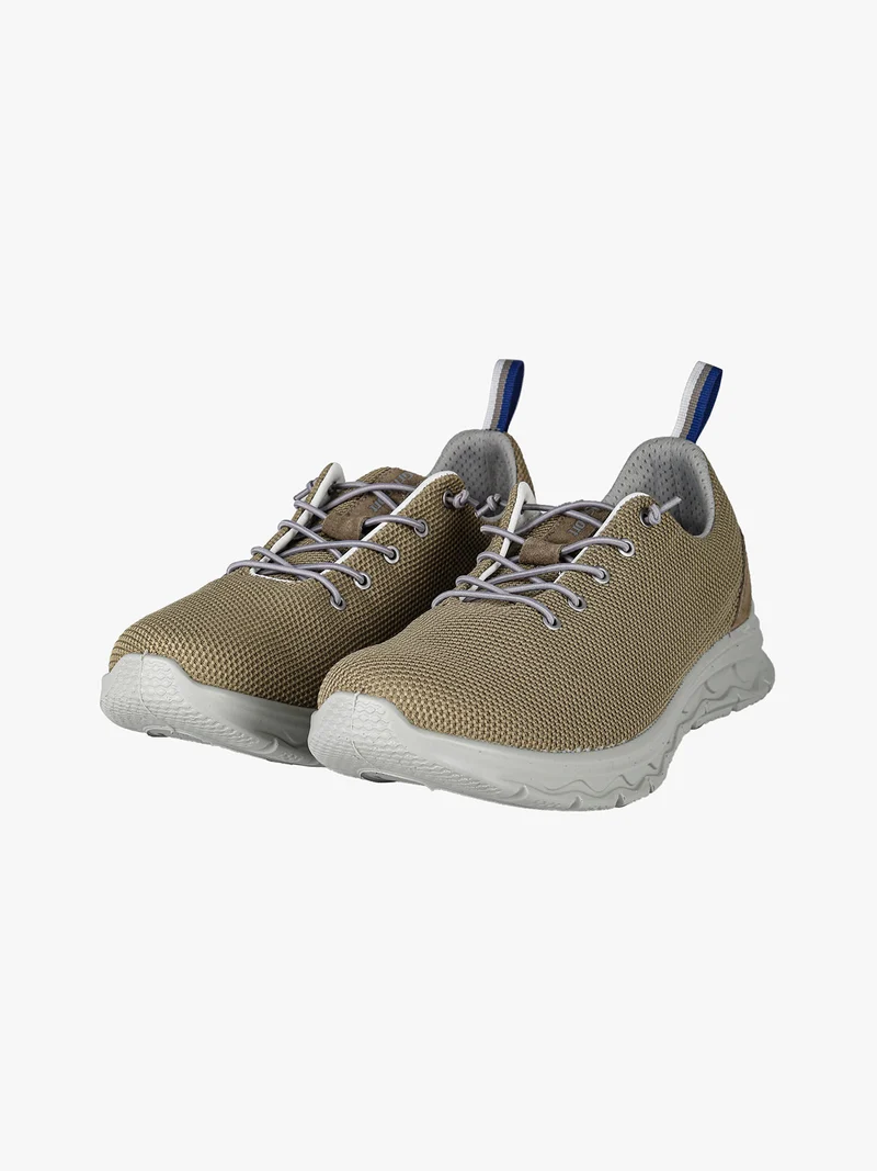 Sneakers da uomo in maglia con lacci elastici - militare