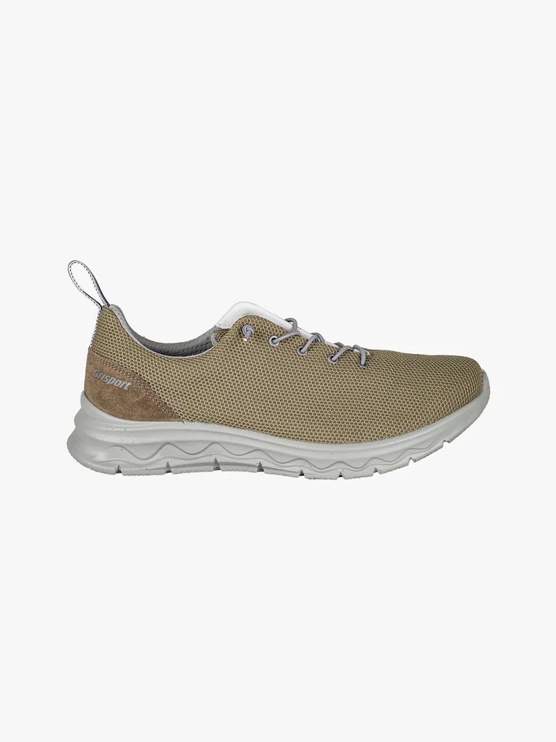 Sneakers da uomo in maglia con lacci elastici - militare
