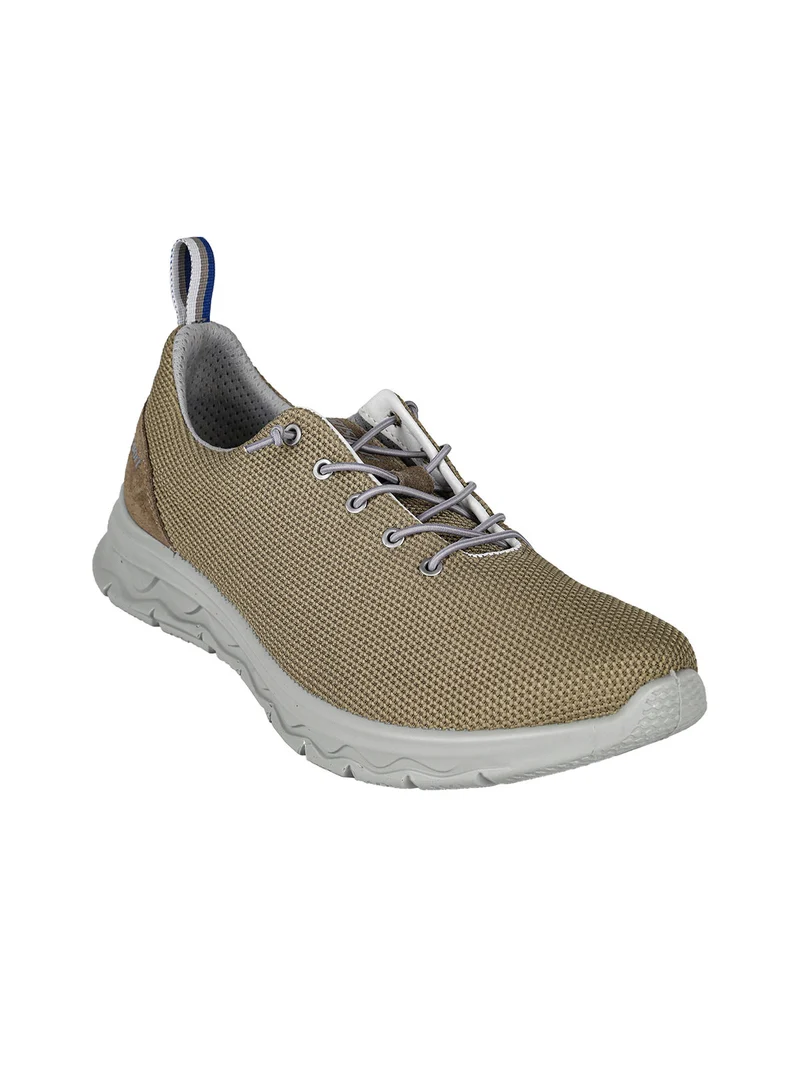 Sneakers da uomo in maglia con lacci elastici - militare