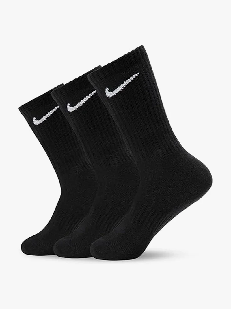 Confezione da 3 paia di calze tennis unisex con logo - nero