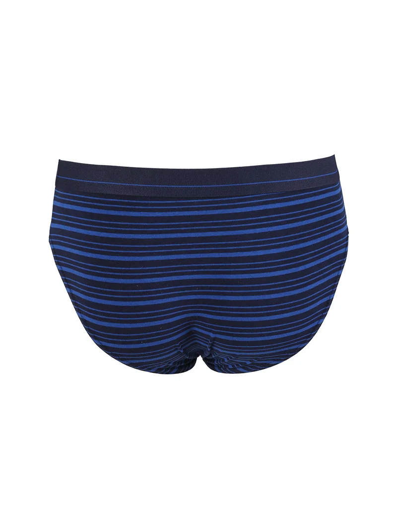 Slip uomo rigati in cotone jersey - blu scuro