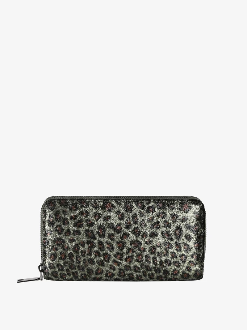 Portafoglio donna animalier - verde