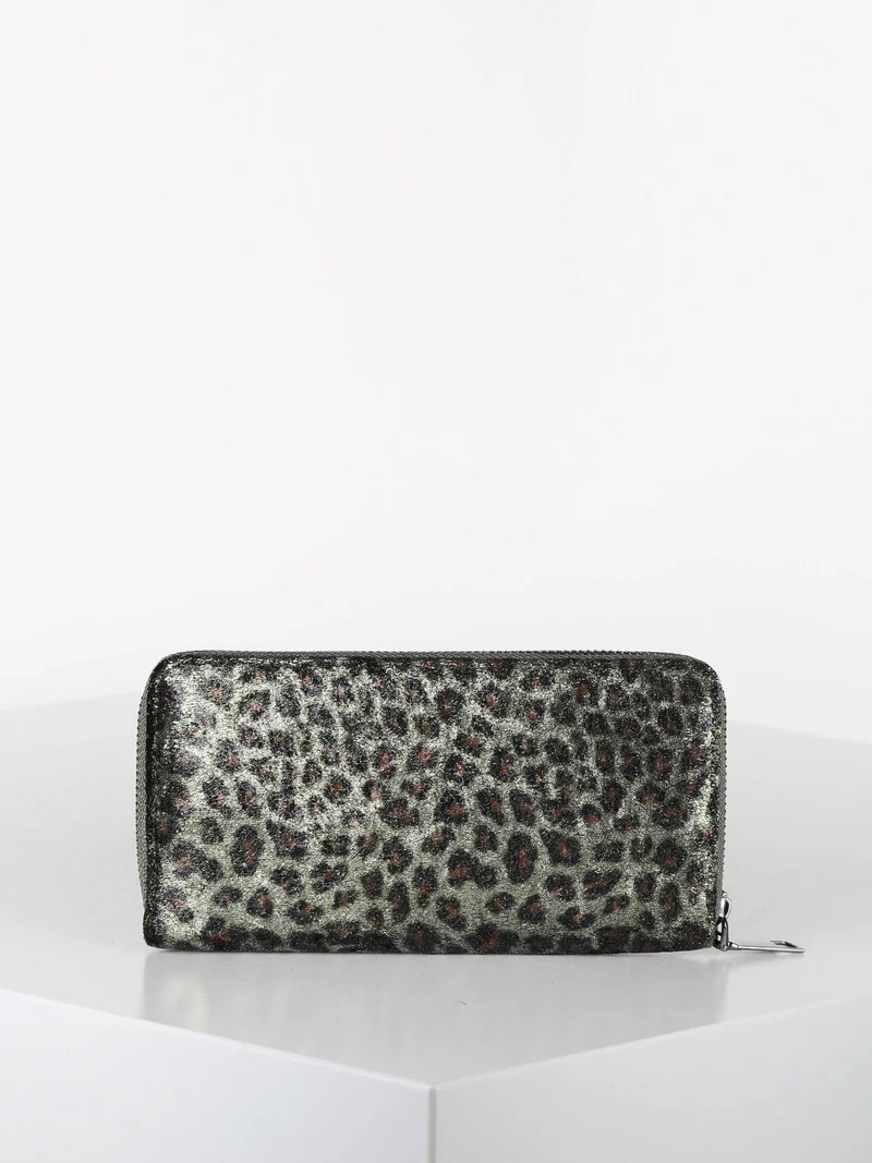 Portafoglio donna animalier - verde