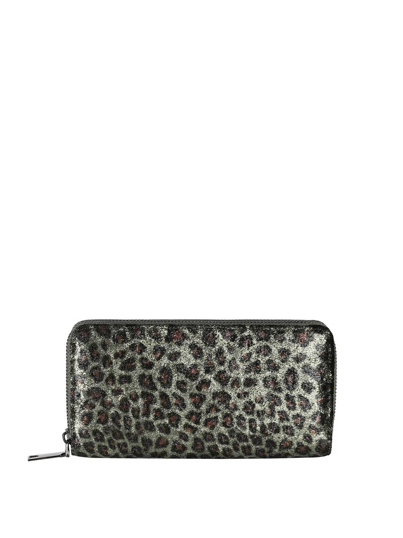 Portafoglio donna animalier - verde