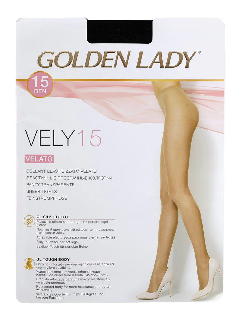 Collant donna velato 15 denari - nero