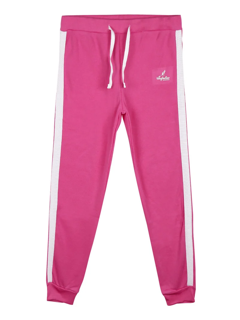 Completo tuta sportiva da bambina 2 pezzi bicolor - fucsia