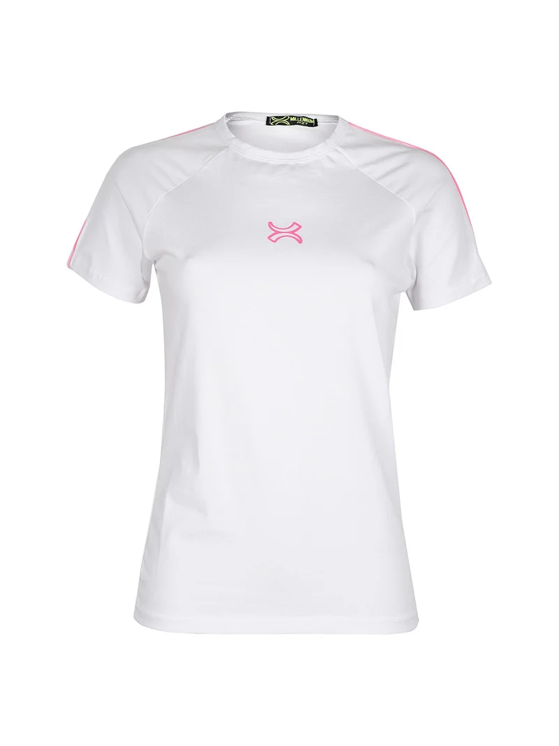 T-shirt sportiva donna manica corta - bianco