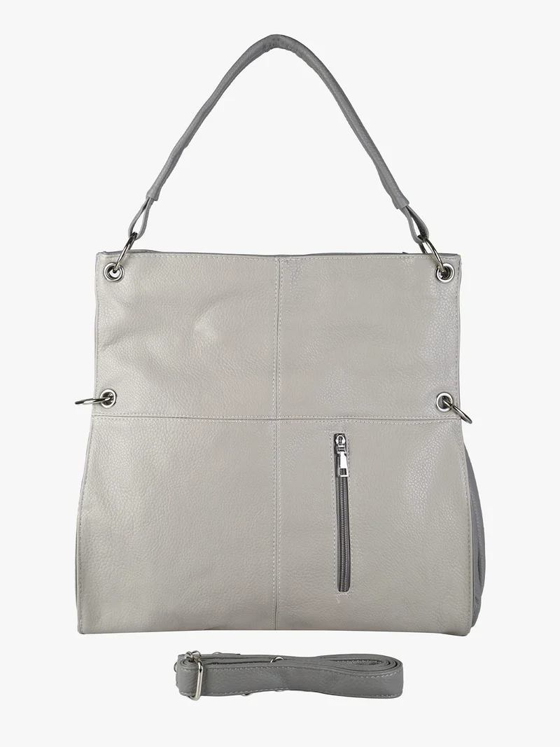 Borsa hobo da donna in ecopelle - grigio