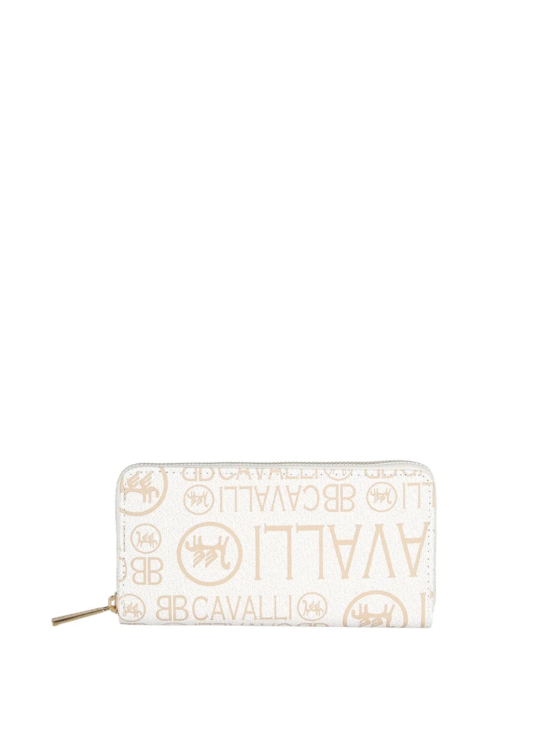 Portafoglio da donna con stampe - bianco