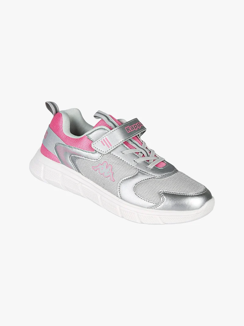 BREEZE Sneakers sportive da ragazza con cinturino a strappo - argento