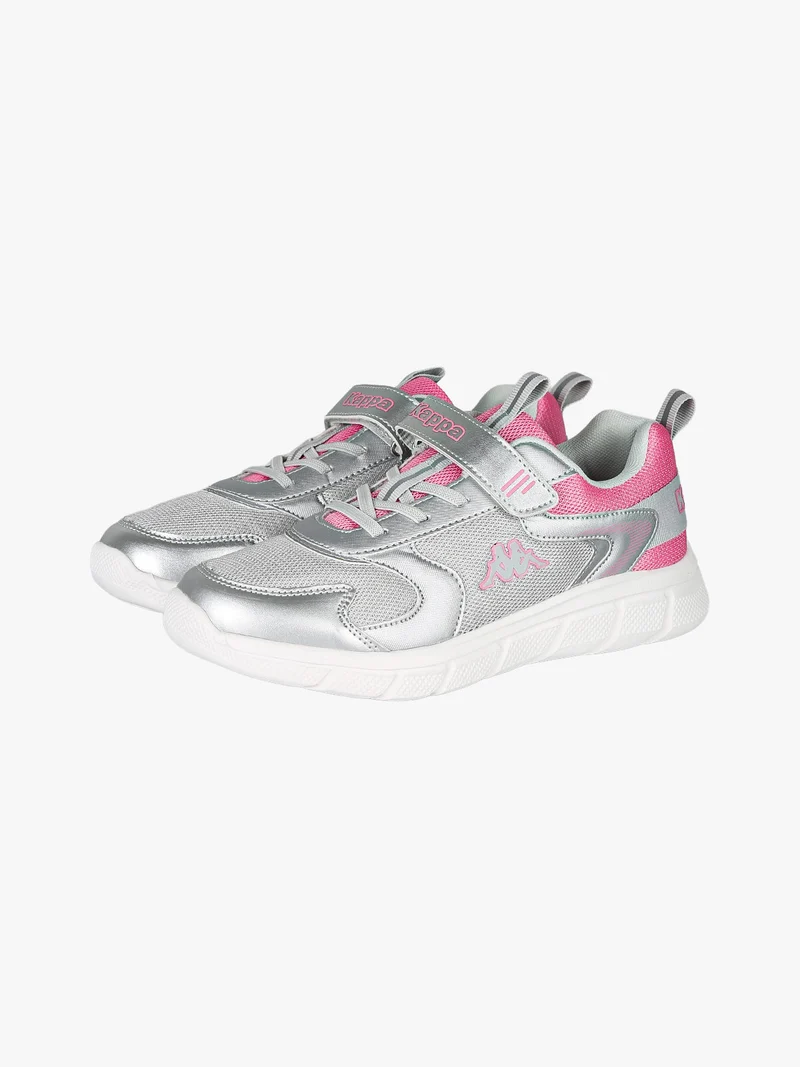 BREEZE Sneakers sportive da ragazza con cinturino a strappo - argento