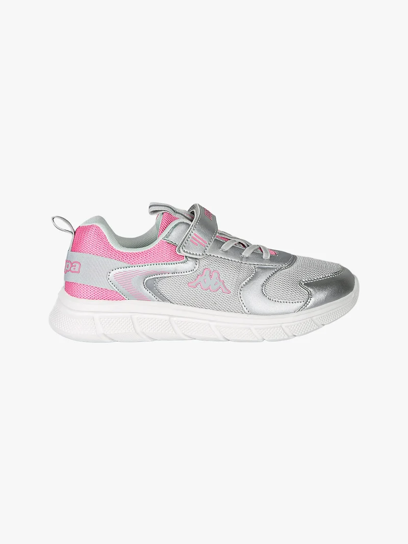 BREEZE Sneakers sportive da ragazza con cinturino a strappo - argento
