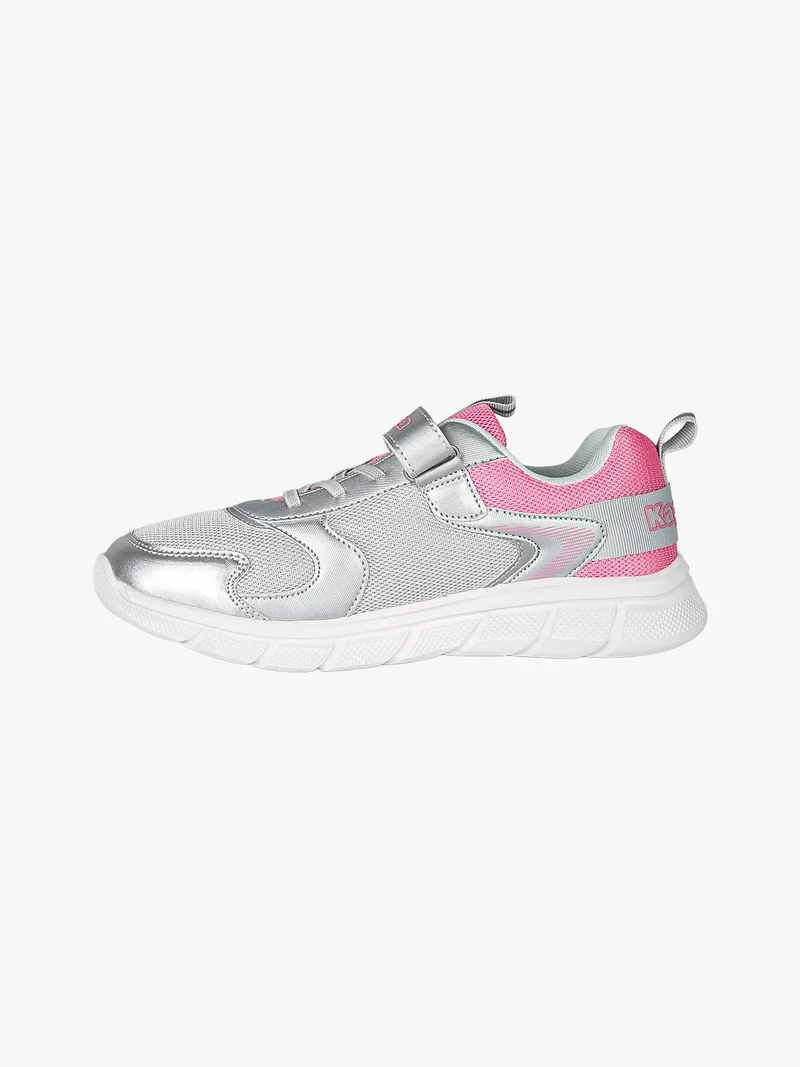 BREEZE Sneakers sportive da ragazza con cinturino a strappo - argento
