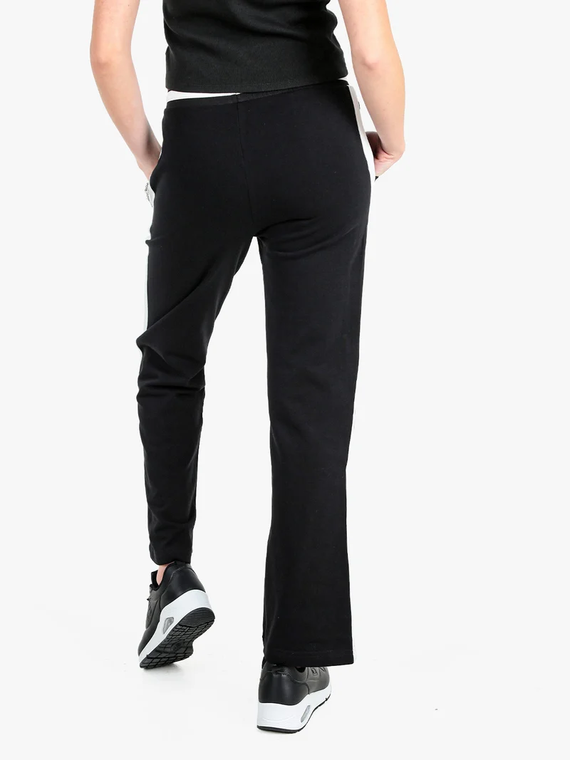 Pantaloni tuta da donna con coulisse - nero