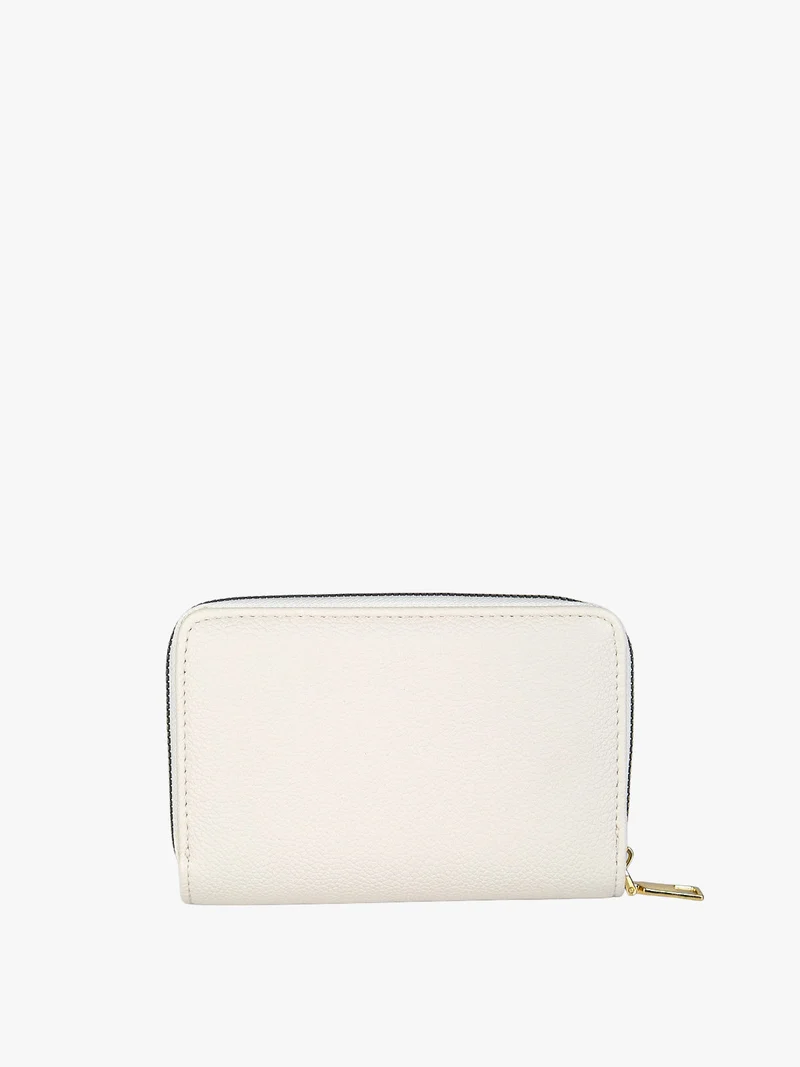 Portafoglio da donna con stampa monogramma - beige