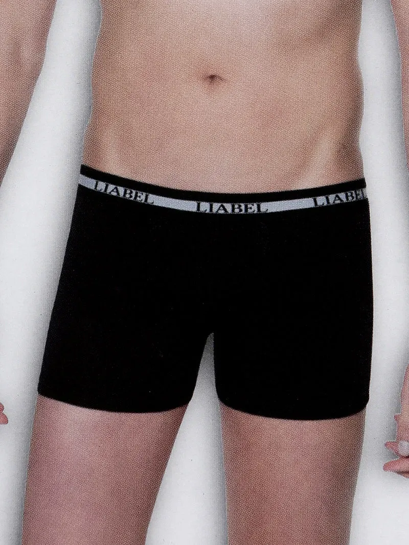 Boxer uomo in cotone elasticizzato - nero