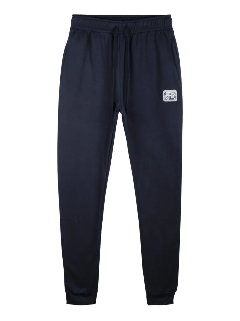 Pantaloni tuta da ragazzo felpati - blu scuro