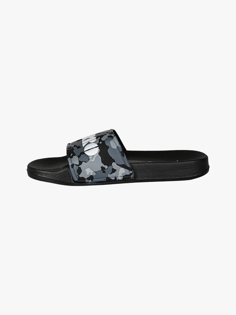 Ciabatte donna militari in gomma con fasica larga - nero