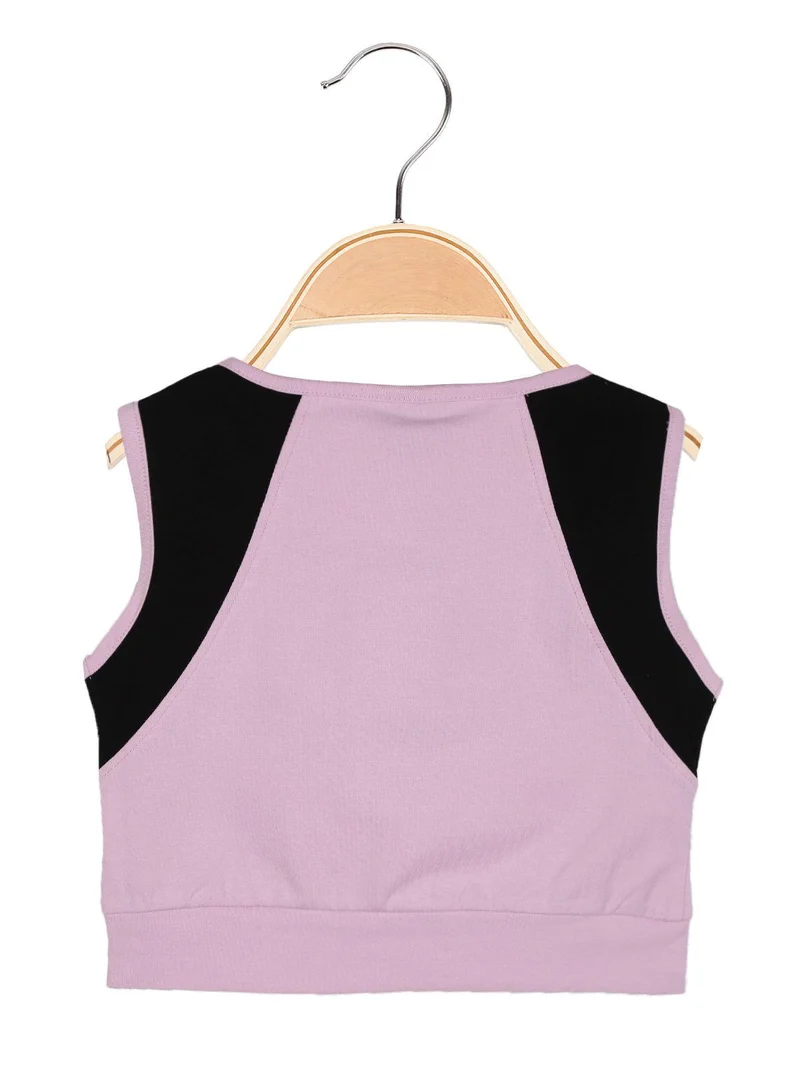 Top cropped sportivo - rosa