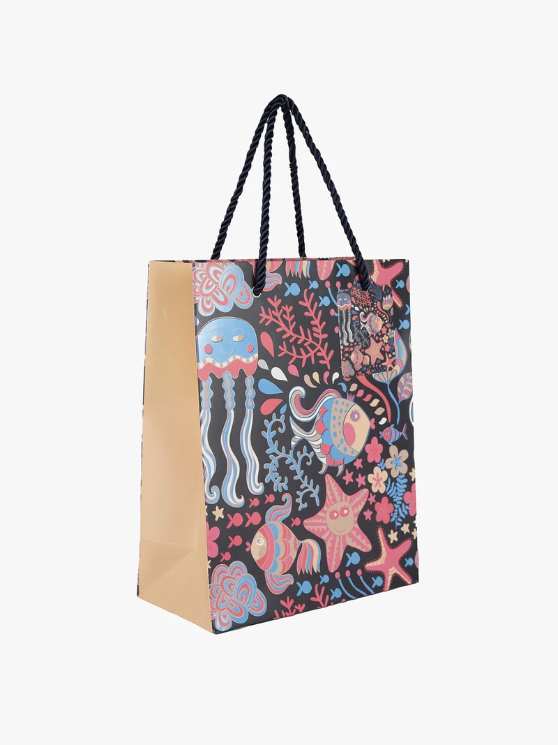 Sacchetto regalo piccolo 23 x 18 x 9 cm - nero