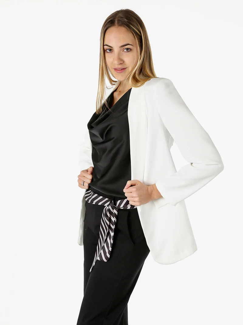 Blazer donna aperto - bianco