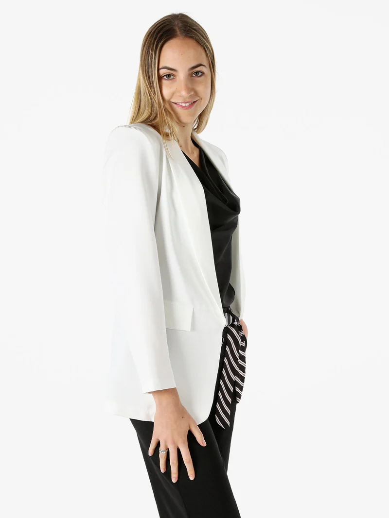 Blazer donna aperto - bianco