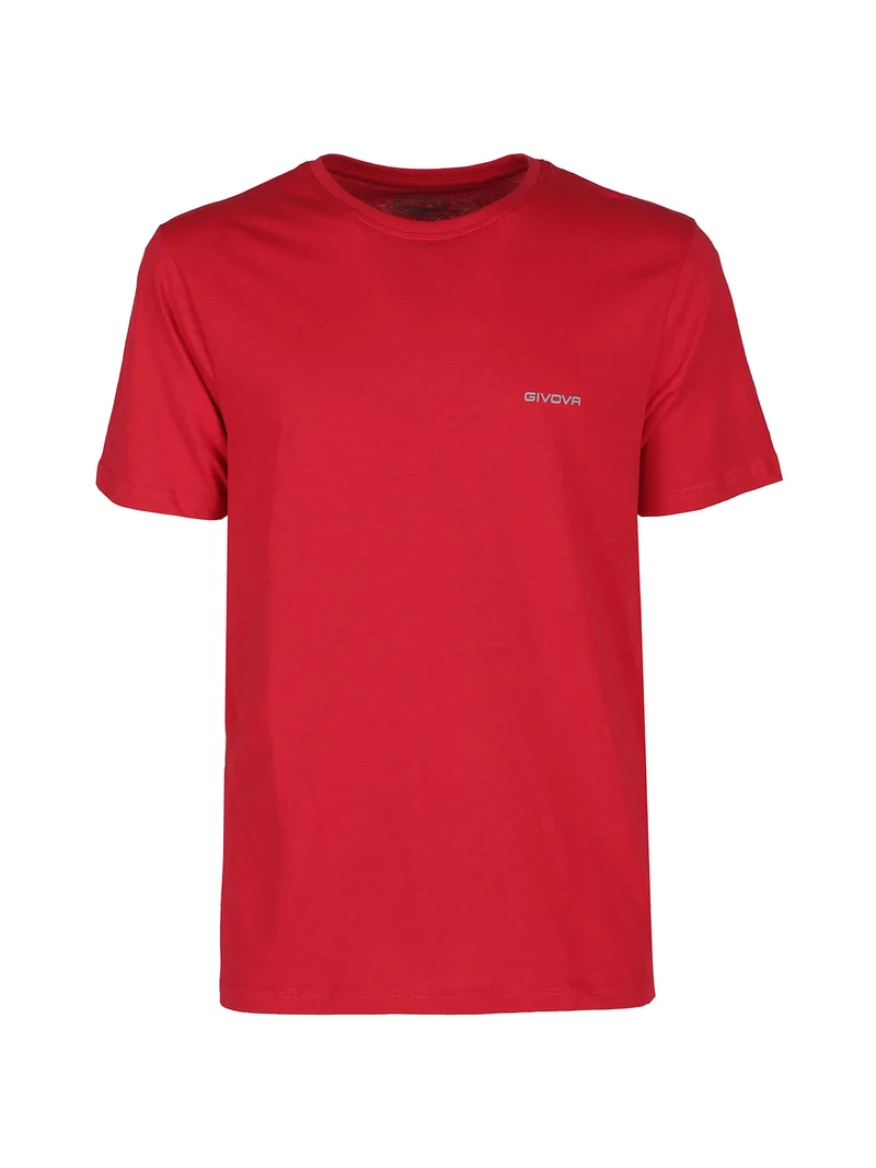 T-shirt intima da uomo girocollo in cotone - rosso