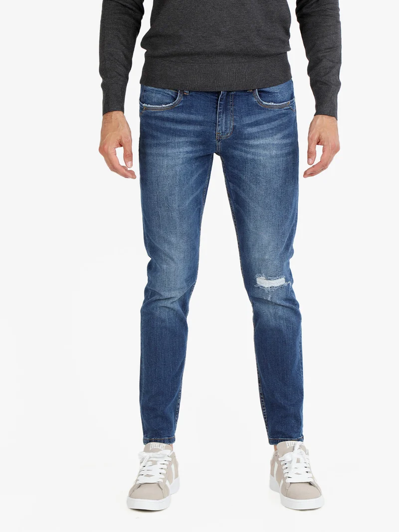 Jeans da uomo slim fit a vita bassa - jeans