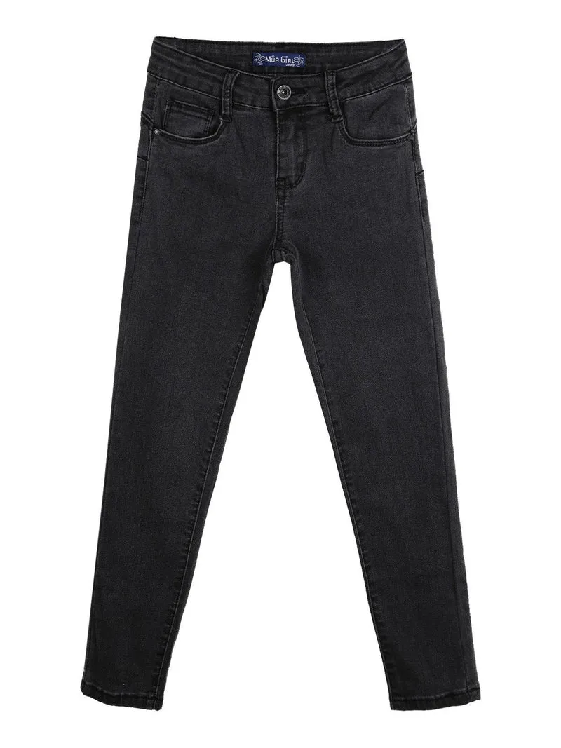 Jeans bimba skinny - grigio scuro