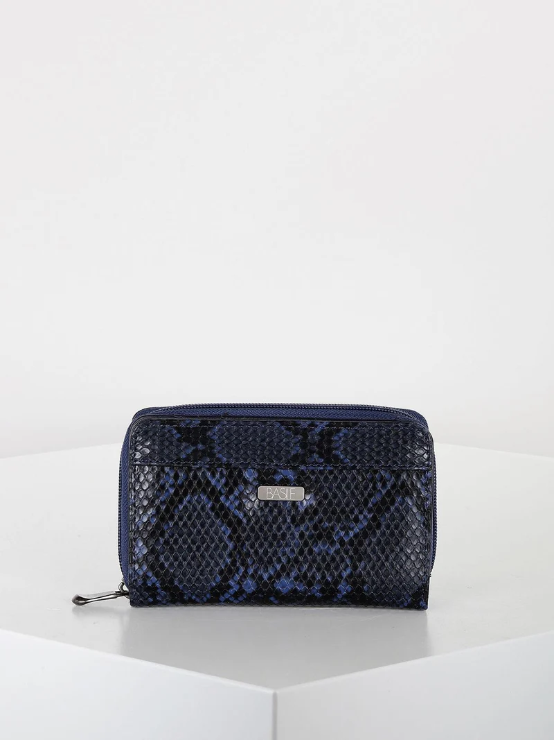 Portafoglio donna animalier - blu
