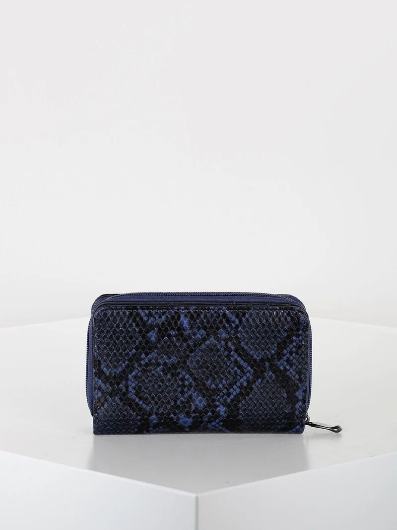 Portafoglio donna animalier - blu