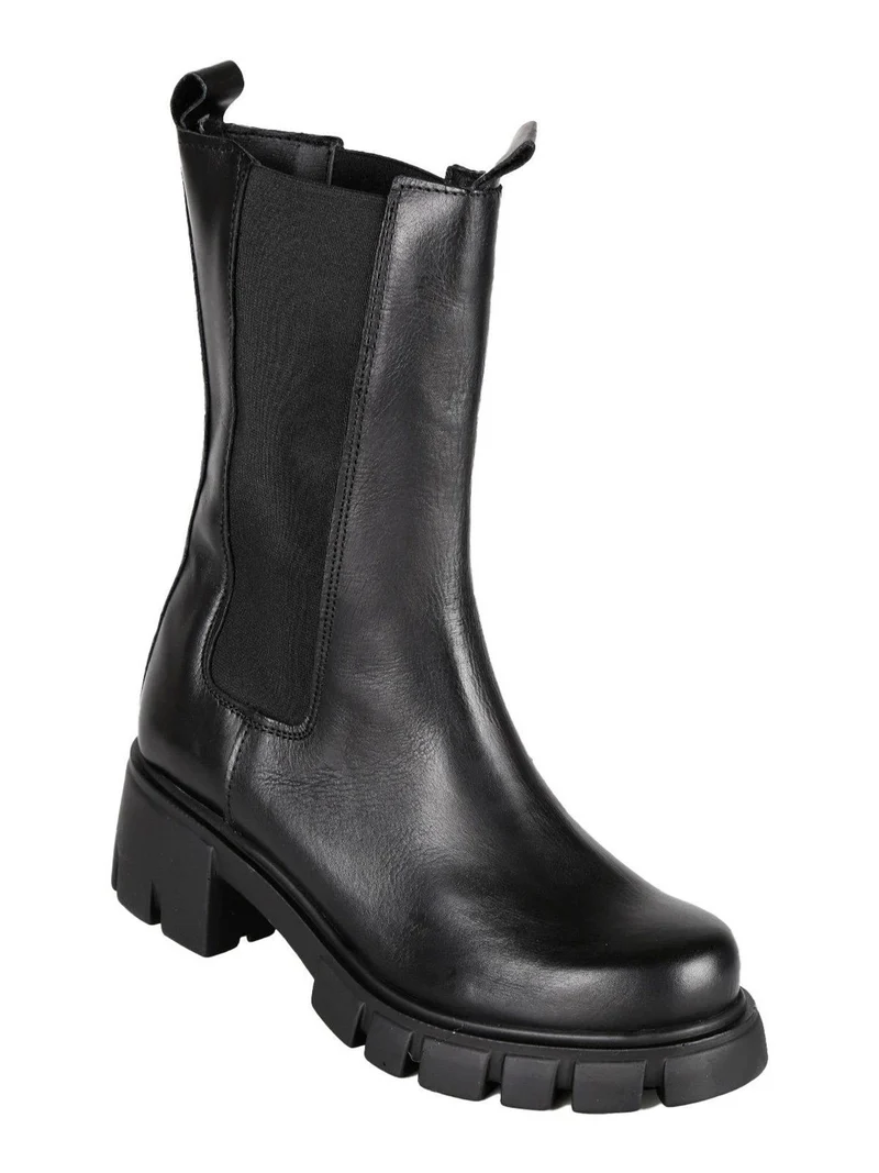 Stivaletti chelsea in pelle - nero
