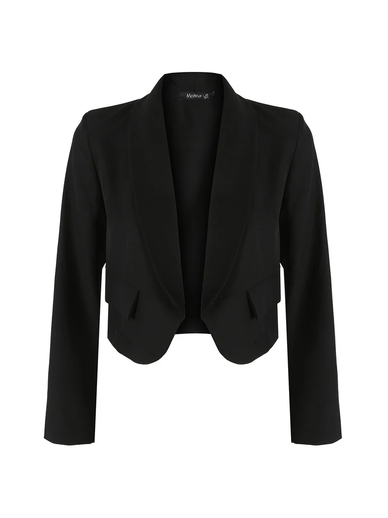 Blazer corto da donna elegante - nero