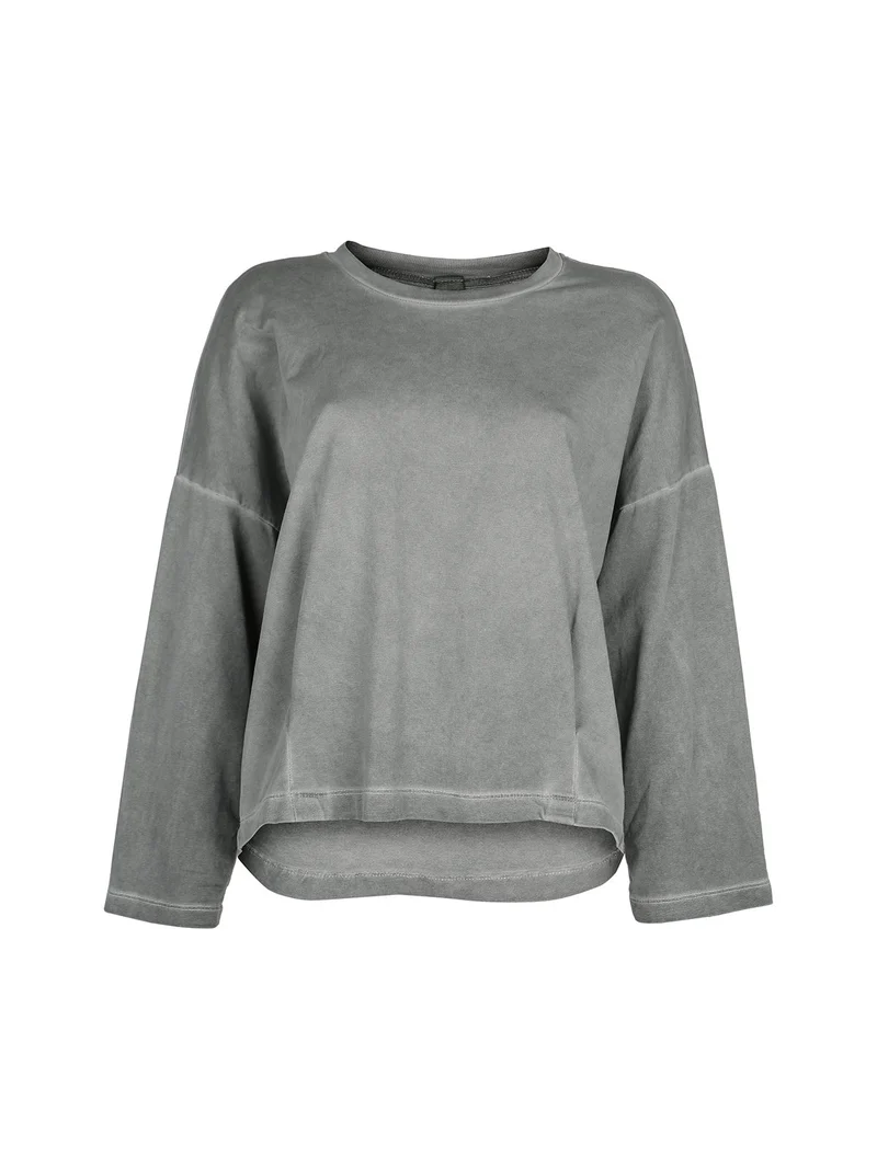 Felpa leggera da donna oversize - militare
