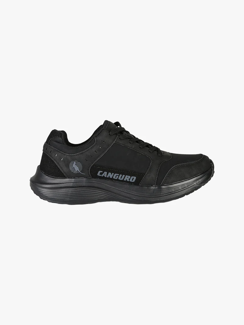 Sneakers sportive da uomo stringate - nero