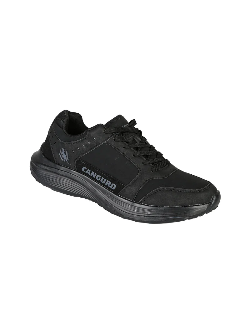 Sneakers sportive da uomo stringate - nero