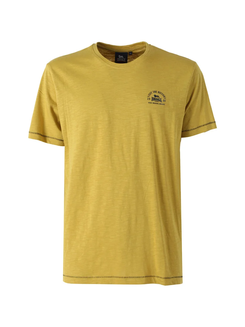 T-shirt da uomo in cotone - giallo